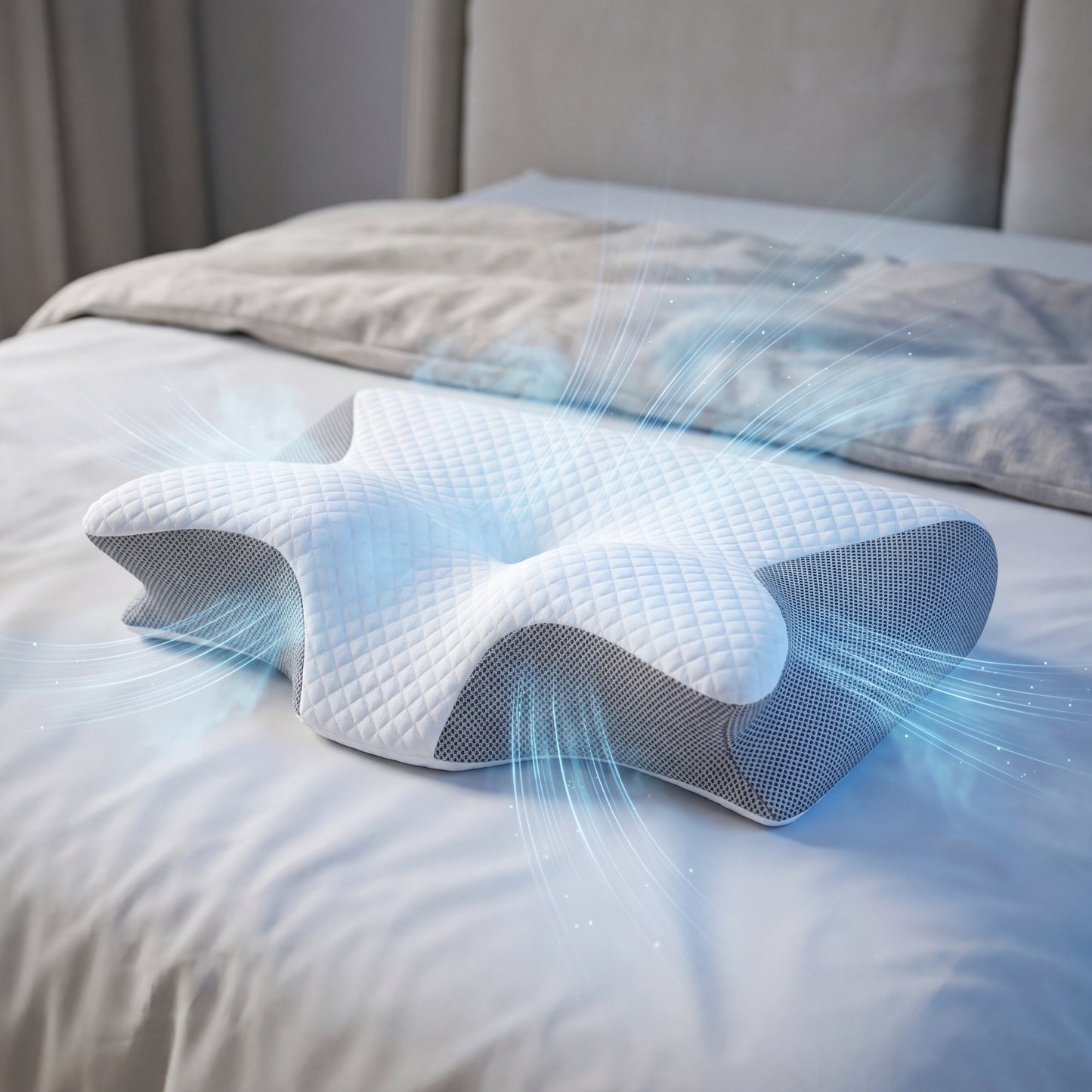 OrthoCloud™ Ergonomic Cervical Memory Foam Pillow