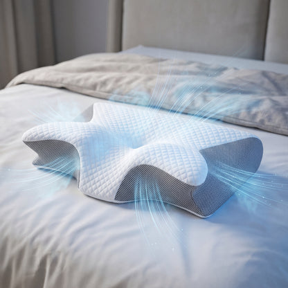 OrthoCloud™ Ergonomic Cervical Memory Foam Pillow
